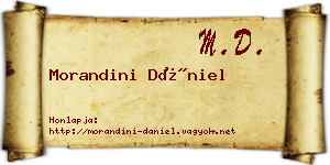 Morandini Dániel névjegykártya